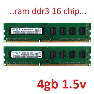 電腦記憶體 ddr3 4gb 匯流排 1333 / 1600 執行 G41../ h55, ram 2 側晶片 / ram