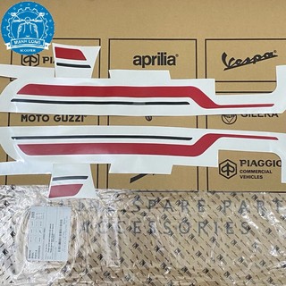 Vespa 衝刺,vespa primavera 運動紅色和黑色裝飾郵票套裝(正品)2H005211000A1