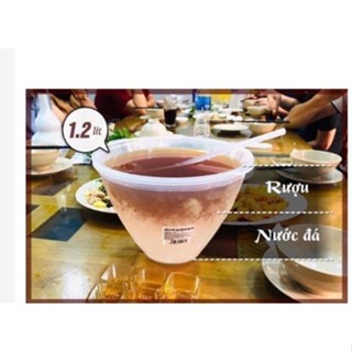 葡萄酒/水果冷水機碗套裝帶免費越南 Nhat 塑膠勺