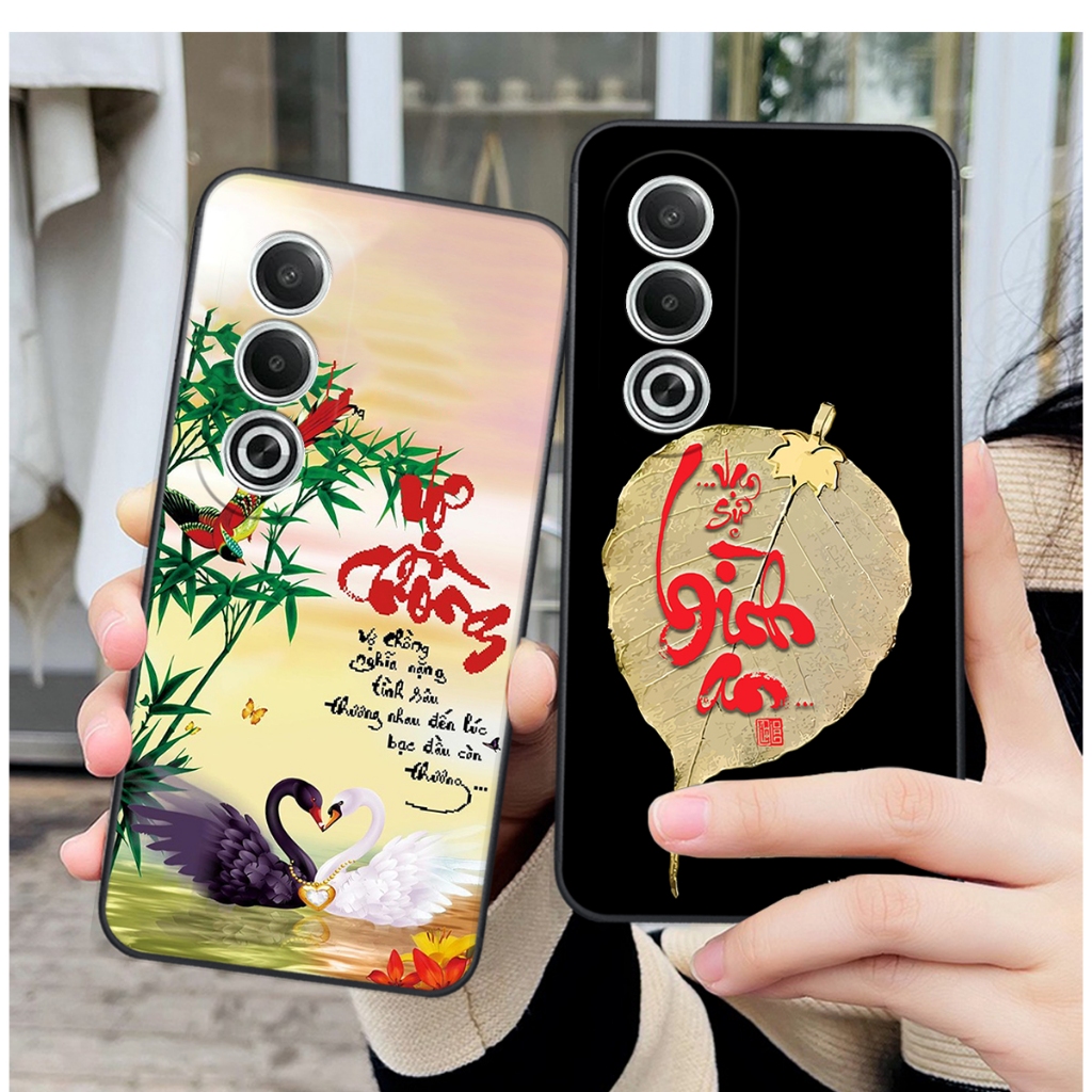 Oppo K12X 5G 手機殼帶風景書法、和平字母 - 便宜 - 優質手機殼