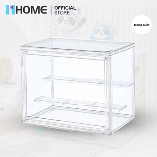 亞克力模型展示盒,用於存放和展示化妝品和 Popmart 玩具的多用途雲母盒 - 30x18x25cm 框架