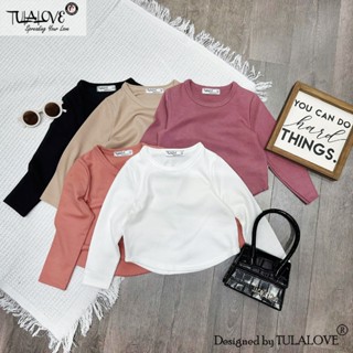女童長袖襯衫柔軟彈力面料秋冬嬰兒襯衫 Tulalove 保暖襯衫