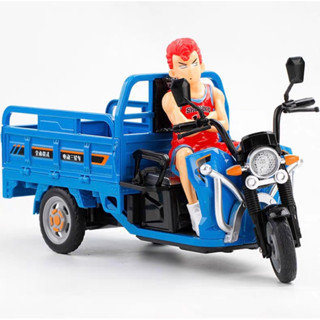 1:12比例三輪車金屬摩托車模型