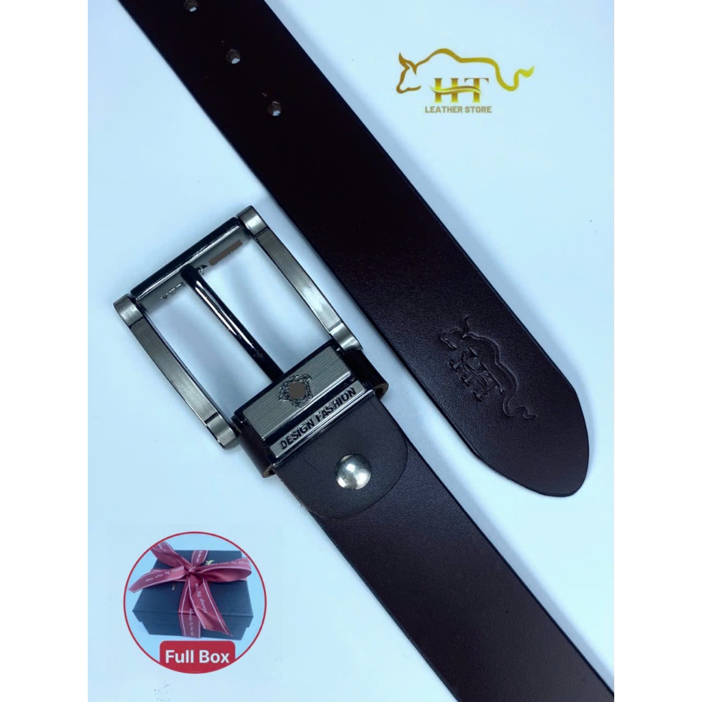 Ht LEATHER STORE 男士腰帶 – HT05 高品質牛皮男士腰帶,全粒面,不銹鋼金屬扣。