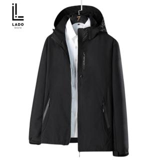 【高領網眼襯裡】LADO男士2層防水風衣外套鍍銀防風材料防雨防風防紫外線