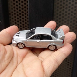 Tomica 高級車模型玩具無盒,三菱 Lancer Evolution VI(銀色)