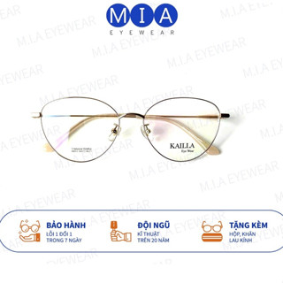 MIA EYEWEAR G80 貓眼眼鏡框採用優質鈦金屬製成,超輕時尚