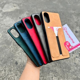 Sony Xperia 1 V - Xperia 5 V - Xperia 10 V 人造皮套帶卡夾