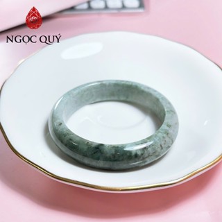 緬甸 A 型大理石戒指 - A 型翡翠玉、油綠色糯米,50-57 毫米 - Ngoc Quy