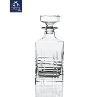 [HANDCUT COLLECTION] RCR Crystal Prestige 義大利無鉛水晶玻璃方形酒瓶 - 城市