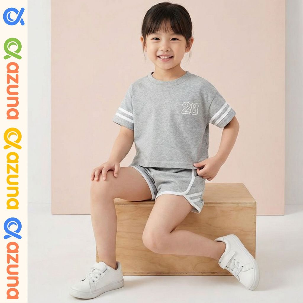 Azuna女童短袖t恤衣服2-10歲兒童女裝GSSE 01