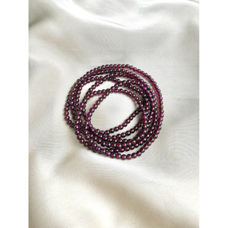 GARNET 手鍊鏈(GARNET)尺寸 3mm+ WINE R.uou COLOR