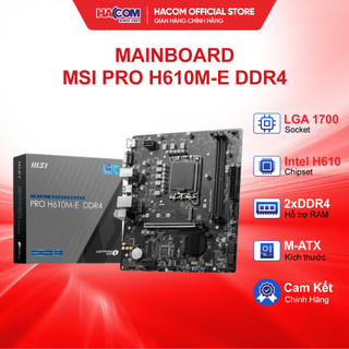 主機板/主機板 Msi Pro H610M E DDR4 更少錯誤更耐用 - HACOM PC