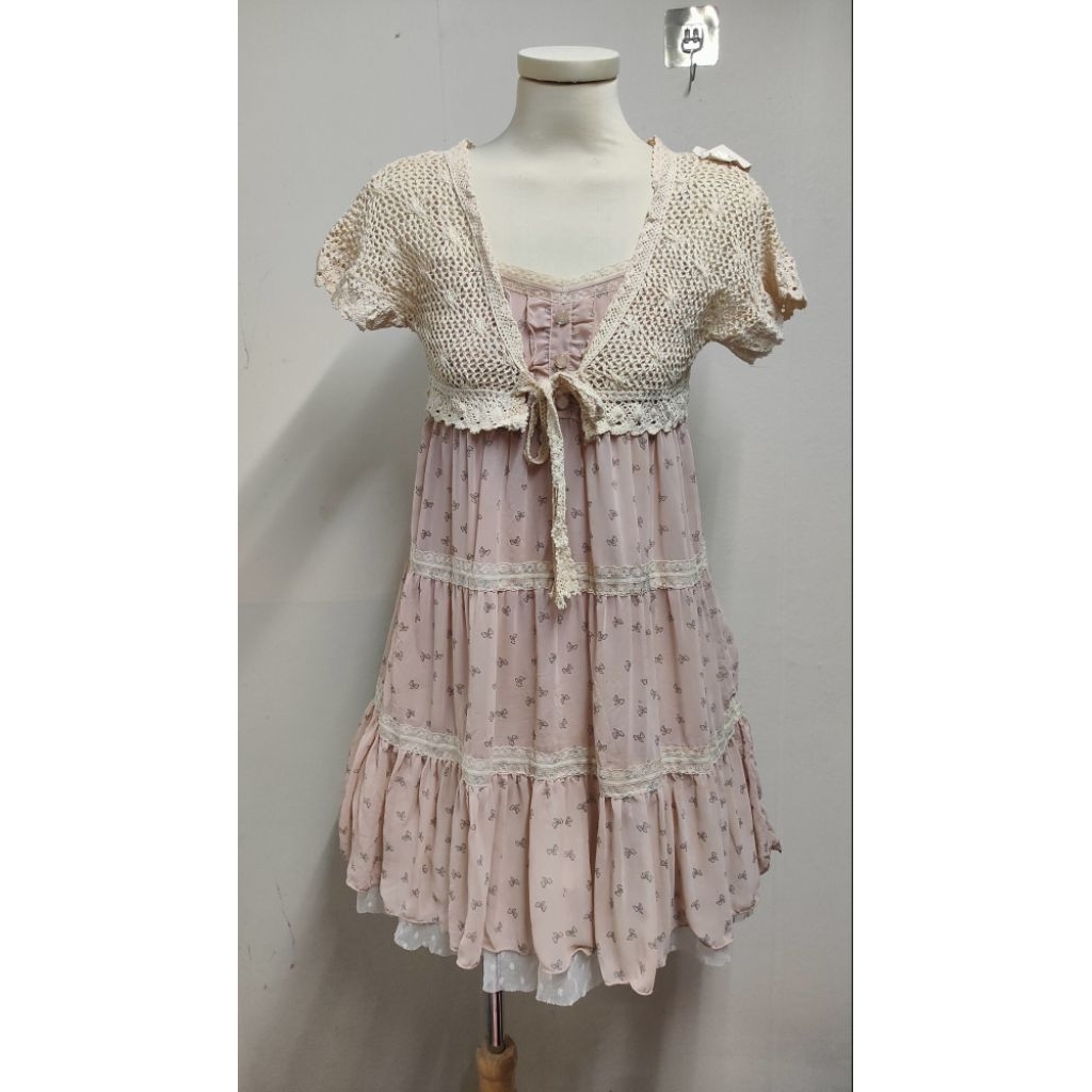 日本襯衫套裝 Mori Kei Mori Vintage Cottage Coquette Fairy Y2K 2han