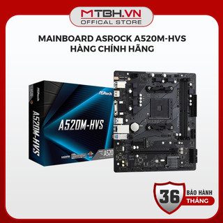華擎 A520M-HVS 主機板主機板 - 插座 AM4,支持正品 AMD Ryzen DDR4 CPU