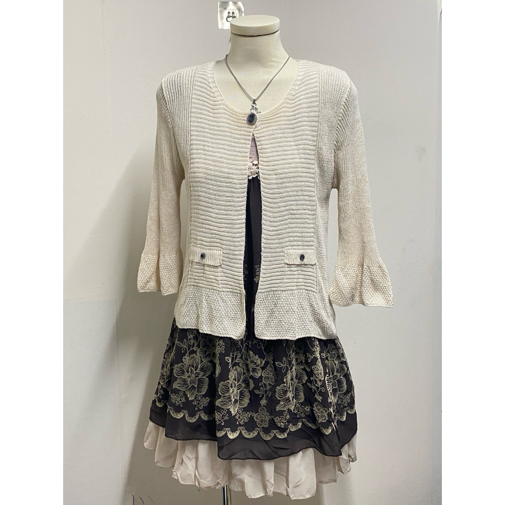 日本襯衫套裝 Mori Kei Mori Vintage Cottage Coquette Fairy Y2K 2han