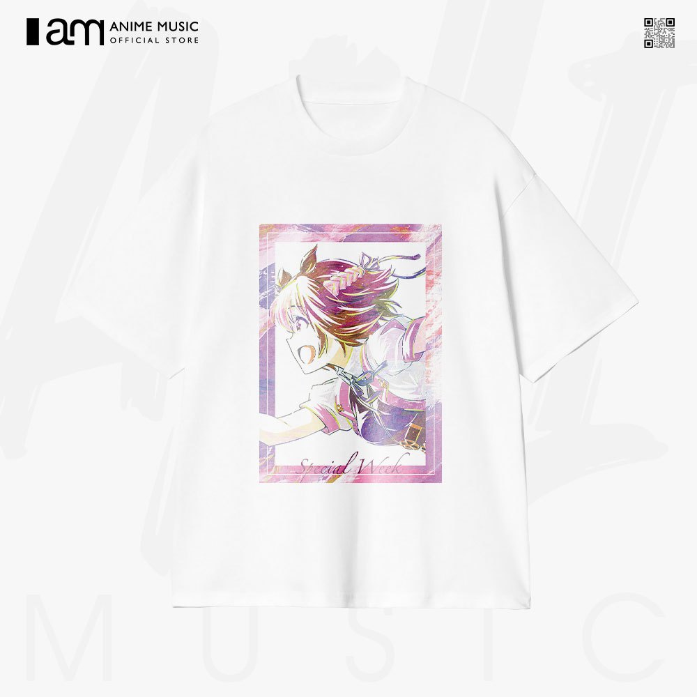 中性 Uma Musume Pretty Derby Special Week 大碼 100% 棉短袖 t 恤