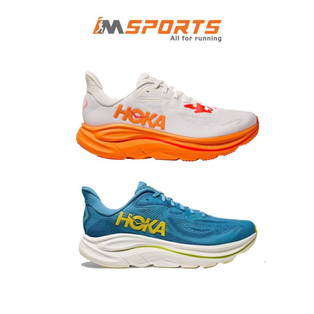 正品 Hoka Clifton 10 寬男士跑步鞋輕便舒適耐用 - IMSports