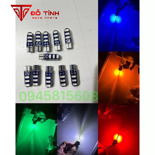 T10 led 多色睫毛插頭燈泡。 燈泡,taplo led 12v 24v。