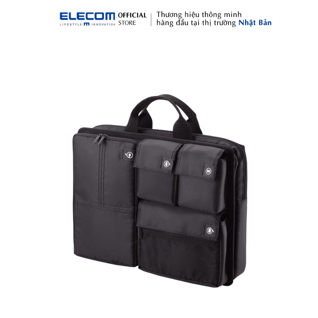 筆記本電腦手提包 13.3 英寸 Elecom BM-IB020BK 防震方便分離