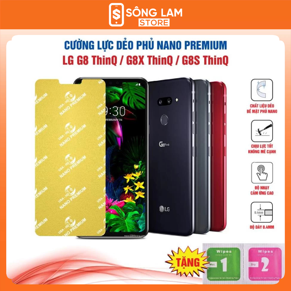 強度 LG G8 ThinQ G8X ThinQ G8S ThinQ 柔性納米塗層防刮屏幕保護膜 - River Lam
