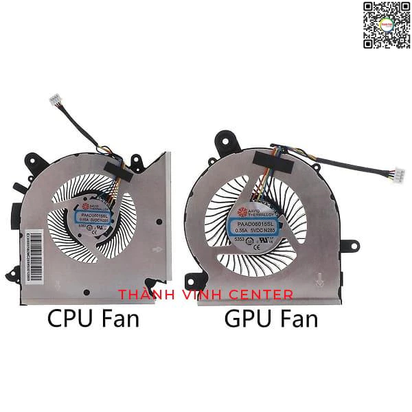 [HCM] Msi GF63 16R1 16R2 筆記本電腦散熱器風扇(出血),(CPU + GPU)