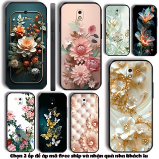 三星 J2 Pro J3 Pro J5 Pro j7 Pro J2 Core,J2 Prime 手機殼,精美奢華花卉印花
