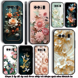 三星 Note 8 和 Note 9 手機殼,採用精美奢華的花卉印花手機殼